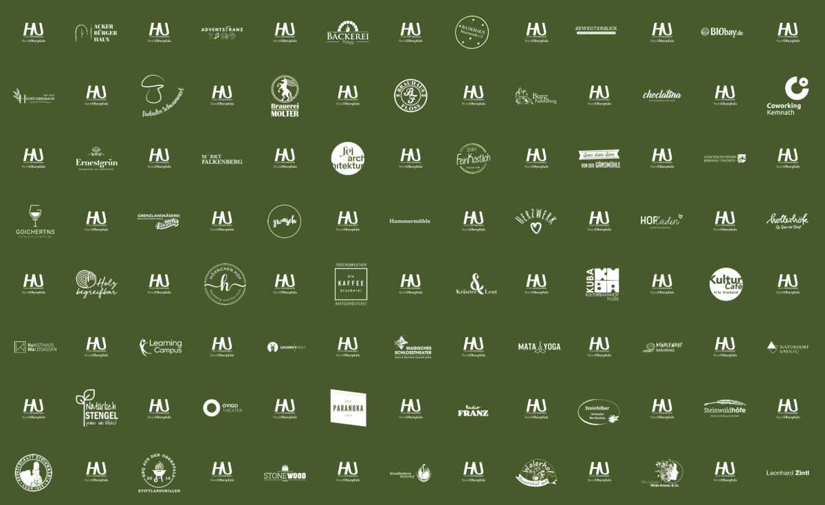 Logos auf grün